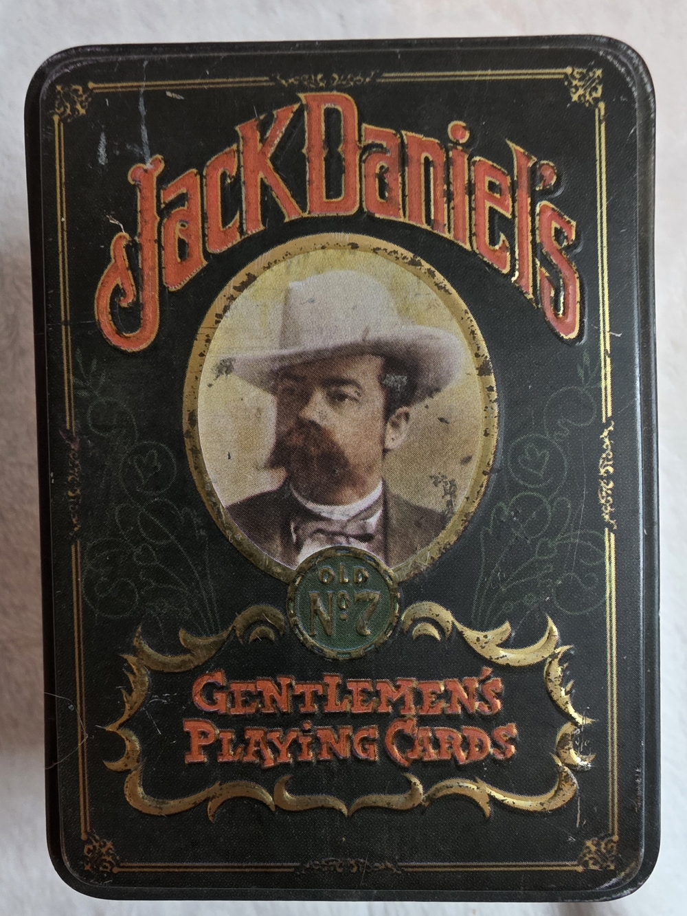 Vintage Jack Daniels Old No. 7 Playing Cards Tin Set Hudson Scott England Deck